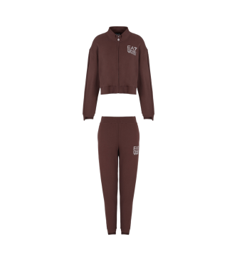 EA7 Tracksuit French terry marron