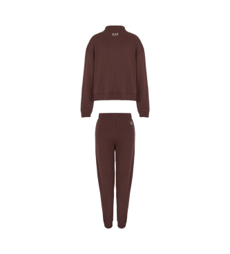 EA7 Tracksuit French terry marron