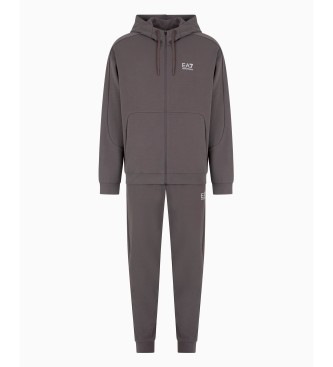 EA7 Tracksuit Dynamic Athlete dark brown