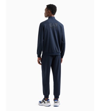 EA7 Visibility navy cotton tracksuit