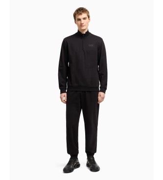 EA7 Visibility cotton tracksuit black