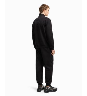 EA7 Visibility cotton tracksuit black