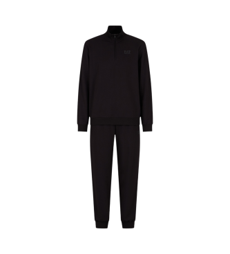 EA7 Visibility cotton tracksuit black