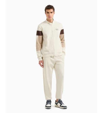 EA7 Trainingsanzug regular fit beige