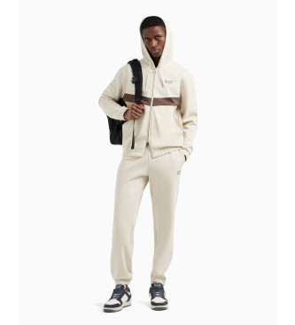 EA7 Tracksuit Summer Block en coton mlang beige