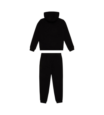 EA7 Core Identity Boy cotton blend tracksuit bottoms  black