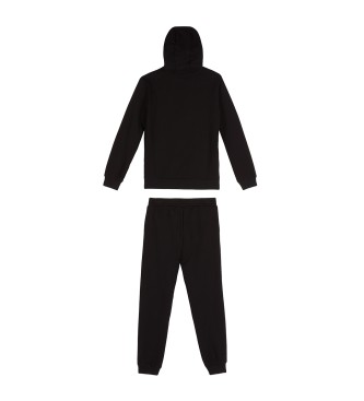 EA7 Core Identity Boy cotton blend tracksuit bottoms  black