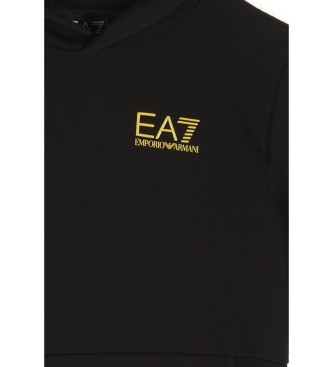 EA7 Core Identity Boy cotton blend tracksuit bottoms  black