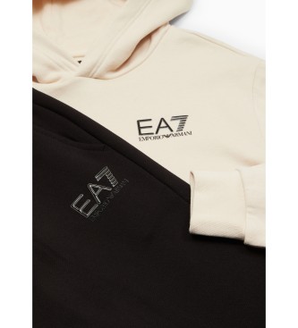 EA7 Tracksuit Core Identity beige, black