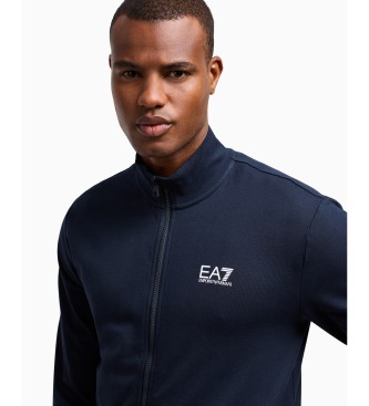 EA7 Trningsoverall regular fit marinbl