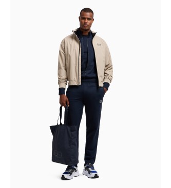 EA7 Trningsoverall regular fit marinbl