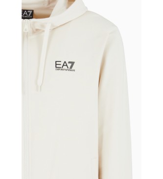 EA7 Gebreid trainingspak van katoen Core Identity beige, zwart