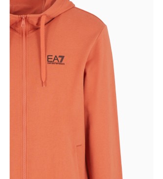 EA7 Core Identity Trainingsanzug aus Baumwolle orange, grau