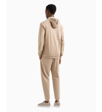 EA7 Cotton tracksuit Core Identity beige