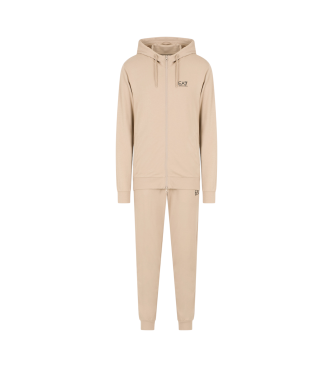 EA7 Cotton tracksuit Core Identity beige