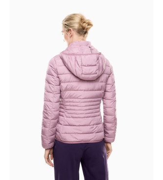 EA7 Casaco acolchoado Core Lady com capuz cor-de-rosa