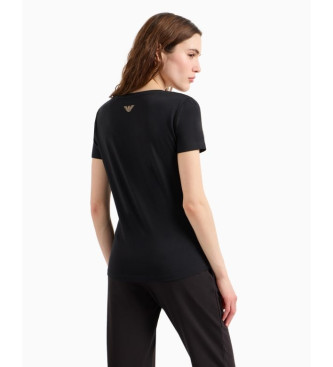 EA7 Camiseta con maxilogotipo Evolution negro