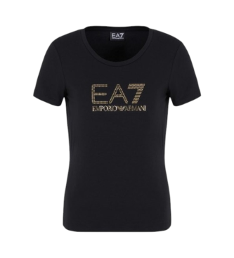 EA7 Camiseta con maxilogotipo Evolution negro