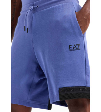 EA7 Bermuda kratke hlače Logo Series modre barve