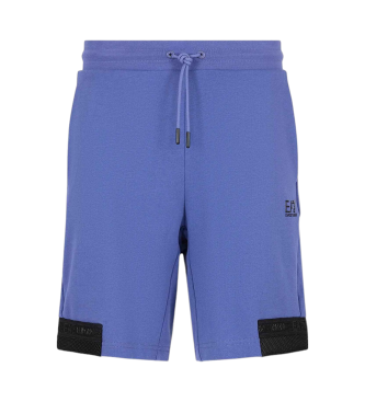 EA7 Bermuda kratke hlače Logo Series modre barve
