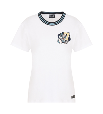 EA7 T-shirt Train 20Th blanc