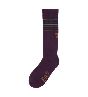 EA7 Conjunto 2 Pares de Meias 7.0 lils, azul marinho
