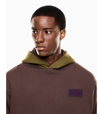 EA7 Sudadera Train 7.0 reversible marrn