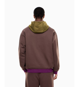 EA7 Sudadera Train 7.0 reversible marrn