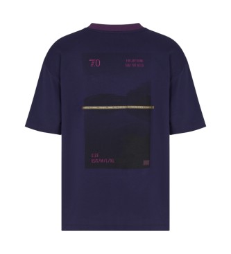 EA7 T-Shirt Train 7.0 Ss Print Navy