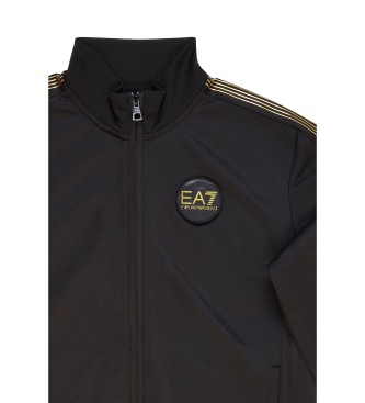 EA7 Tekaška obleka 7 Lines Boy črna