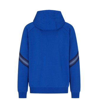 EA7 Bluza z kapturem 7 Lines ASV niebieska