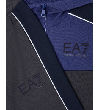 EA7 Fato de treino Atltico Bloco de cores Asv preto