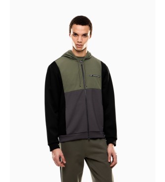 EA7 Camisola com blocos de cores verde