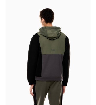 EA7 Camisola com blocos de cores verde