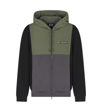EA7 Camisola com blocos de cores verde