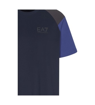 EA7 Athletic T-shirt Colour Block navy