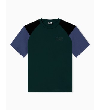 EA7 Athletic Colour Block T-shirt green
