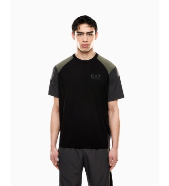 EA7 Athletic Colour Block T-shirt black