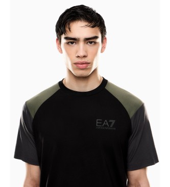 EA7 Athletic Colour Block T-shirt black