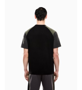 EA7 Athletic Colour Block T-shirt black