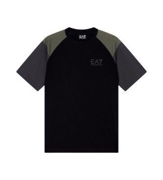 EA7 Athletic Colour Block T-shirt black