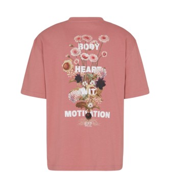 EA7 T-shirt Club House cor-de-rosa