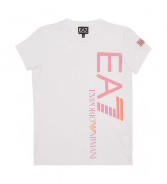 EA7 T-shirt Train colour block blanc