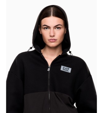 EA7 Contemporary Sport-sweatshirt i neopren, sort