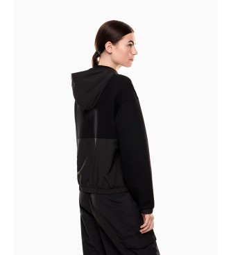 EA7 Contemporary Sport-sweatshirt i neopren, sort