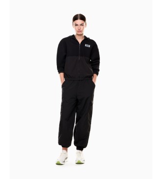 EA7 Contemporary Sport-sweatshirt i neopren, sort