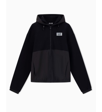 EA7 Contemporary Sport-sweatshirt i neopren, sort