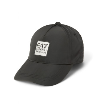 EA7 Cappello da baseball Contemporary Sport in tessuto riciclato nero