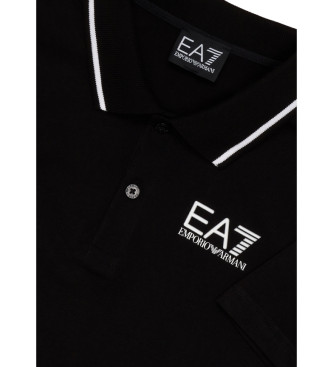 EA7 Core Identity poloshirt sort