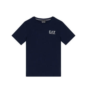 EA7 Granatowa koszulka z krótkim rękawem Core Identity